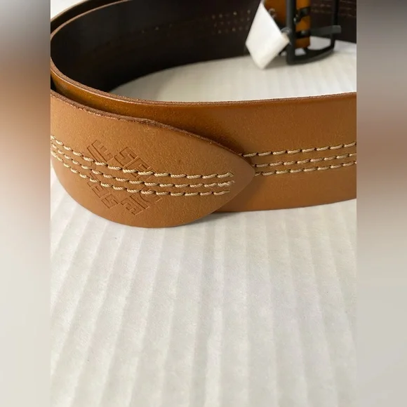 Diesel Threey Vintage Tan Leather Belt Size 34/90 - Picture 4 of 16